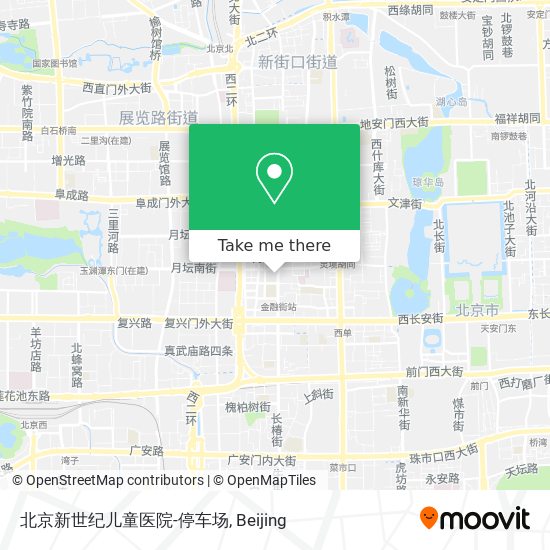 北京新世纪儿童医院-停车场 map