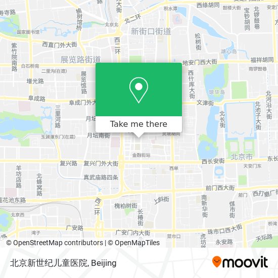 北京新世纪儿童医院 map