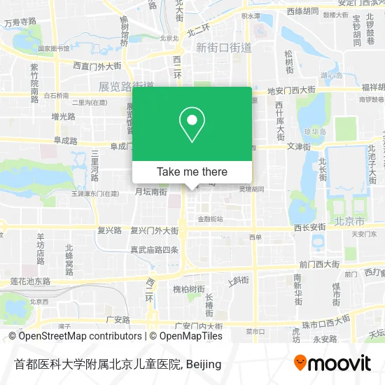 首都医科大学附属北京儿童医院 map