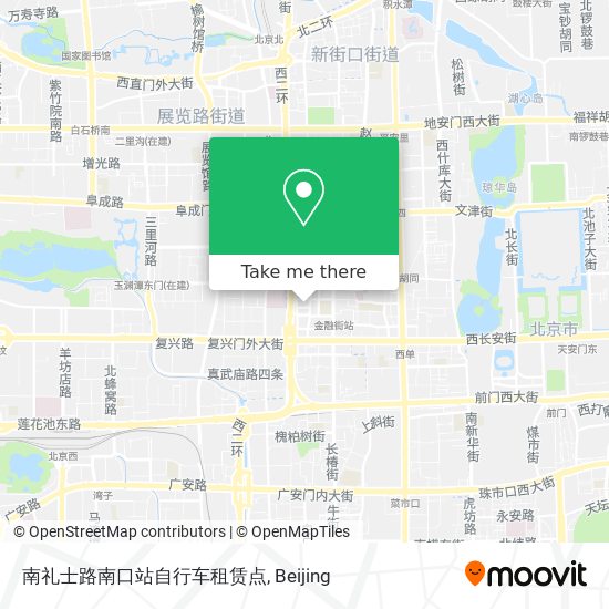 南礼士路南口站自行车租赁点 map