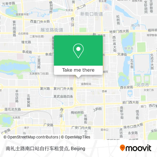 南礼士路南口站自行车租赁点 map