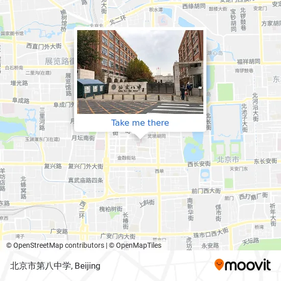 北京市第八中学 map