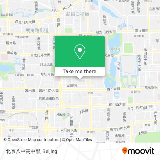 北京八中高中部 map