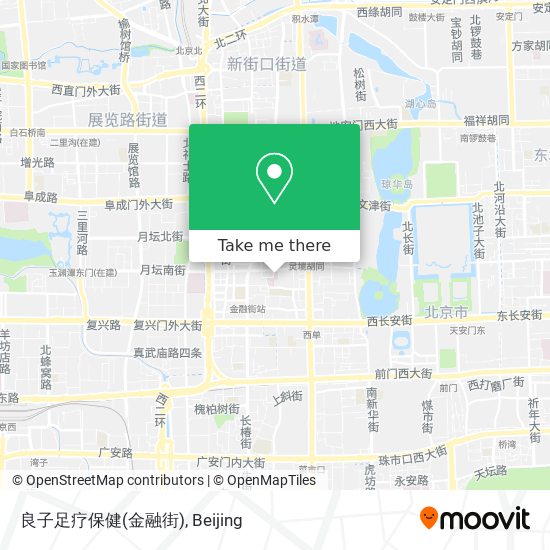 良子足疗保健(金融街) map