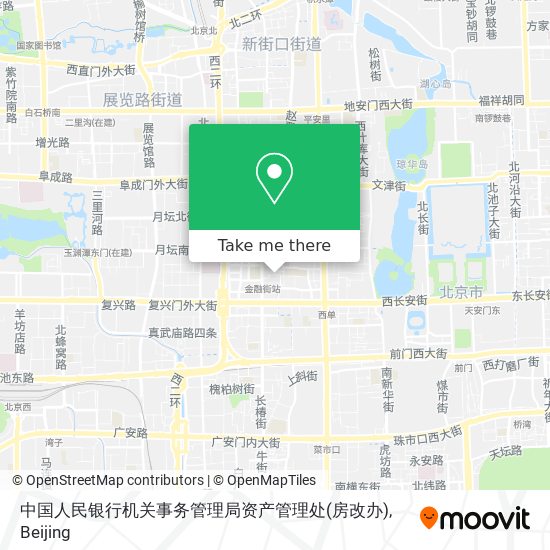 中国人民银行机关事务管理局资产管理处(房改办) map