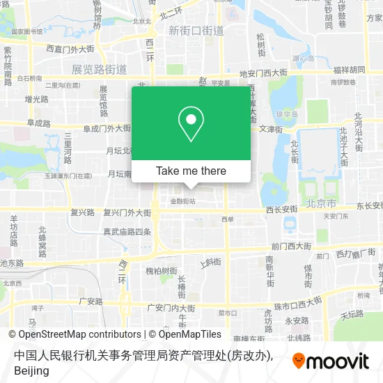 中国人民银行机关事务管理局资产管理处(房改办) map