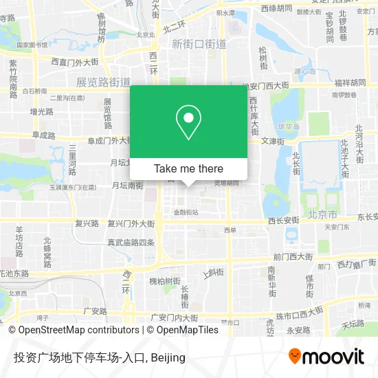 投资广场地下停车场-入口 map