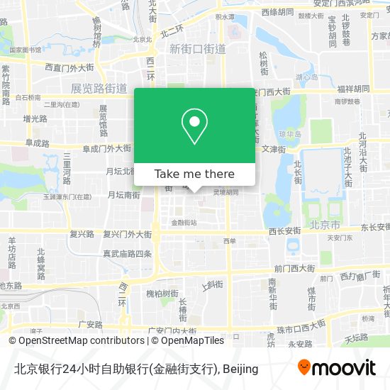 北京银行24小时自助银行(金融街支行) map