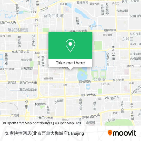 如家快捷酒店(北京西单大悦城店) map