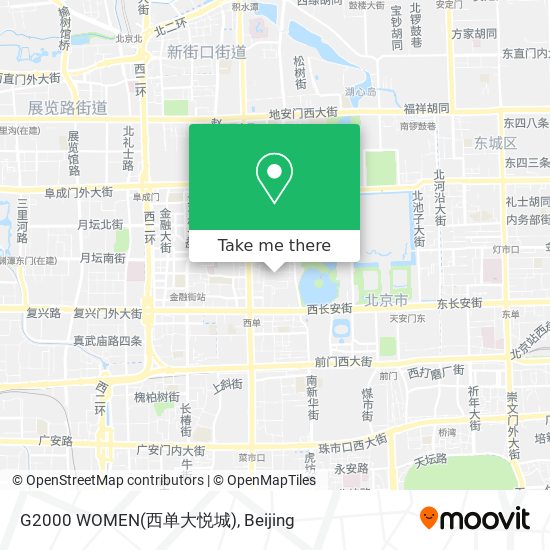 G2000 WOMEN(西单大悦城) map