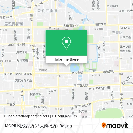 MGPIN化妆品店(君太商场店) map