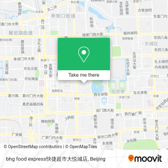 bhg food express快捷超市大悦城店 map
