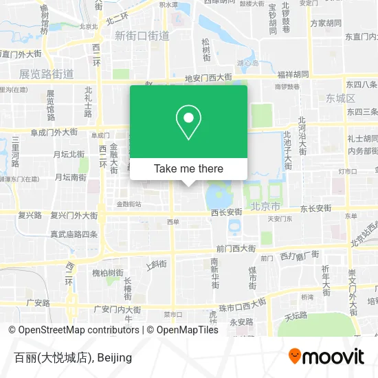 百丽(大悦城店) map
