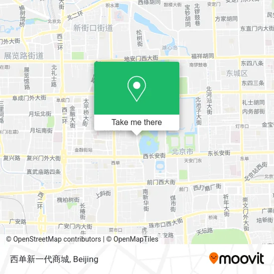 西单新一代商城 map