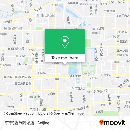 李宁(西单商场店) map