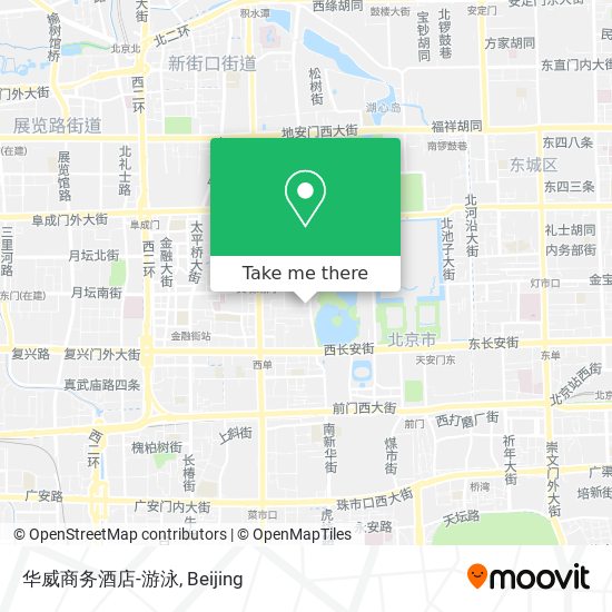 华威商务酒店-游泳 map