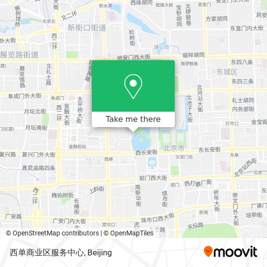 西单商业区服务中心 map