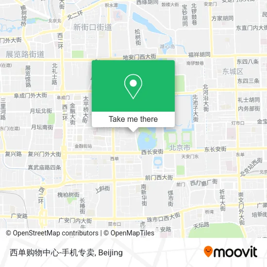 西单购物中心-手机专卖 map