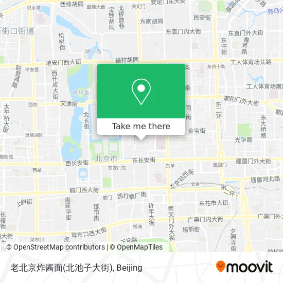 老北京炸酱面(北池子大街) map