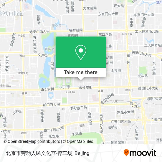 北京市劳动人民文化宫-停车场 map