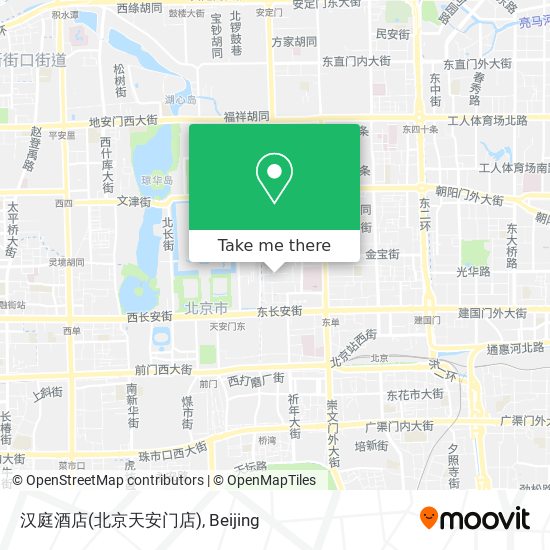 汉庭酒店(北京天安门店) map