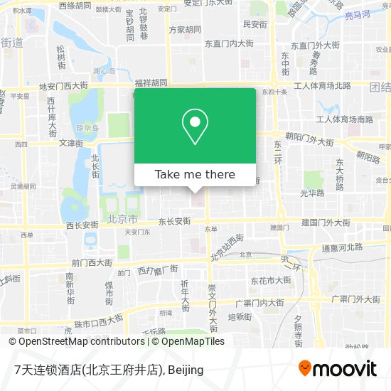 7天连锁酒店(北京王府井店) map