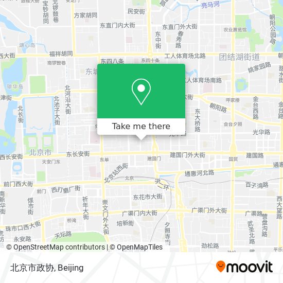 北京市政协 map