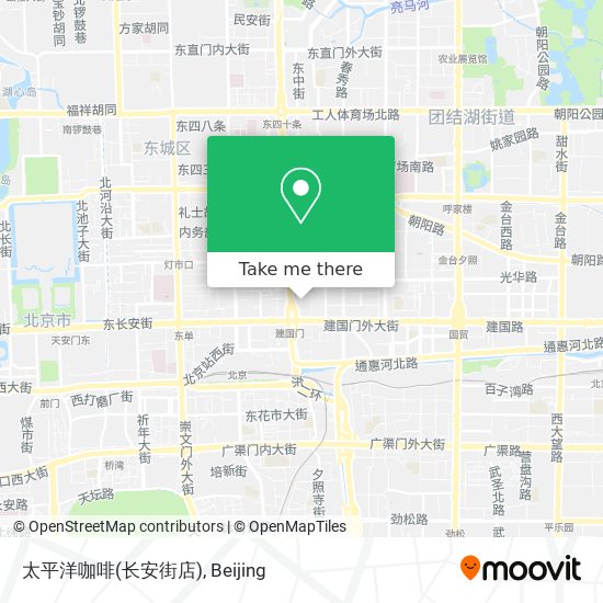 太平洋咖啡(长安街店) map