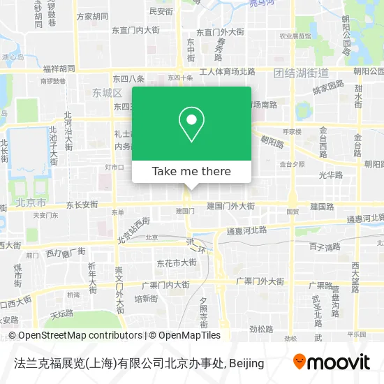 法兰克福展览(上海)有限公司北京办事处 map
