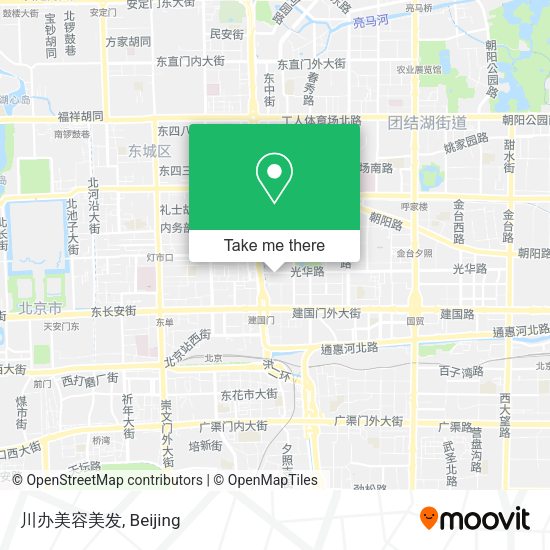 川办美容美发 map
