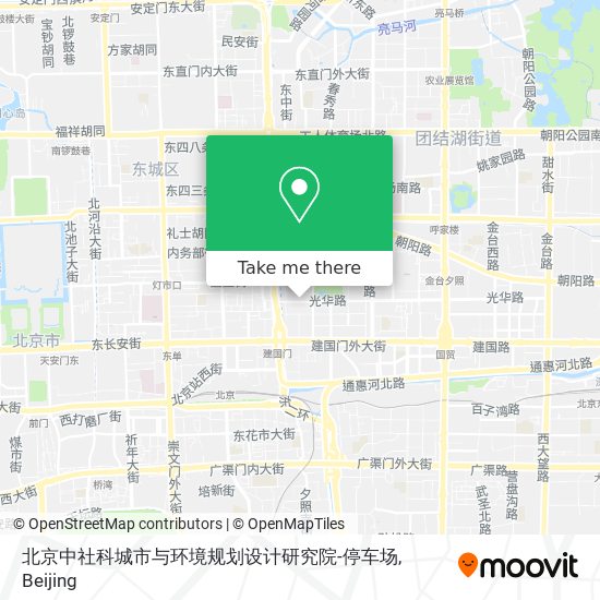 北京中社科城市与环境规划设计研究院-停车场 map