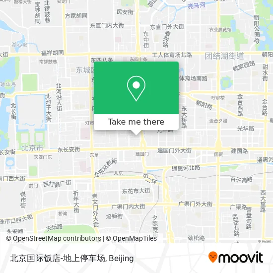 北京国际饭店-地上停车场 map