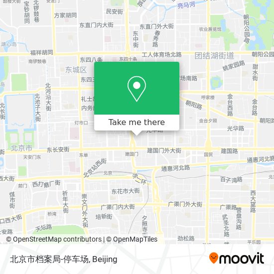 北京市档案局-停车场 map