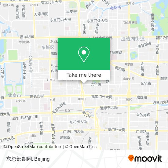 东总部胡同 map