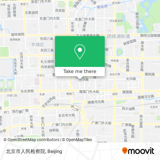 北京市人民检察院 map