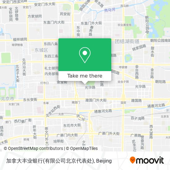 加拿大丰业银行(有限公司北京代表处) map