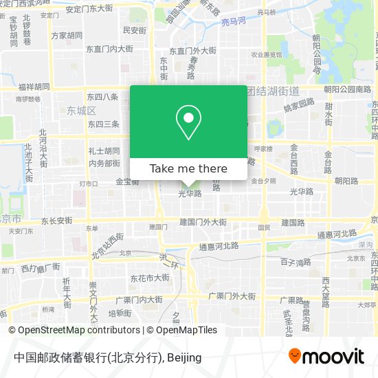 中国邮政储蓄银行(北京分行) map