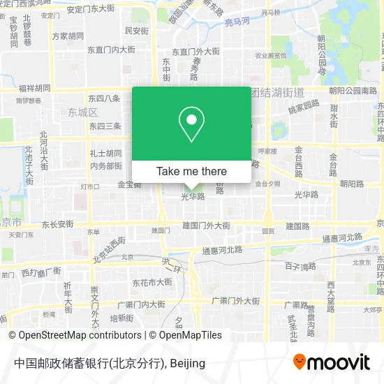中国邮政储蓄银行(北京分行) map