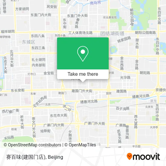 赛百味(建国门店) map