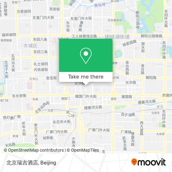 北京瑞吉酒店 map