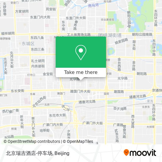北京瑞吉酒店-停车场 map