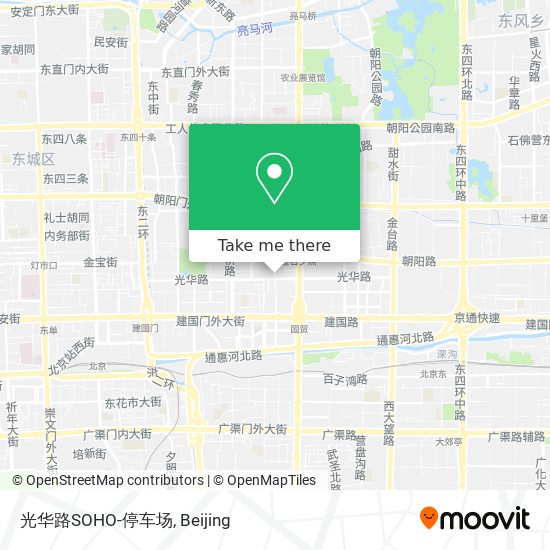 光华路SOHO-停车场 map