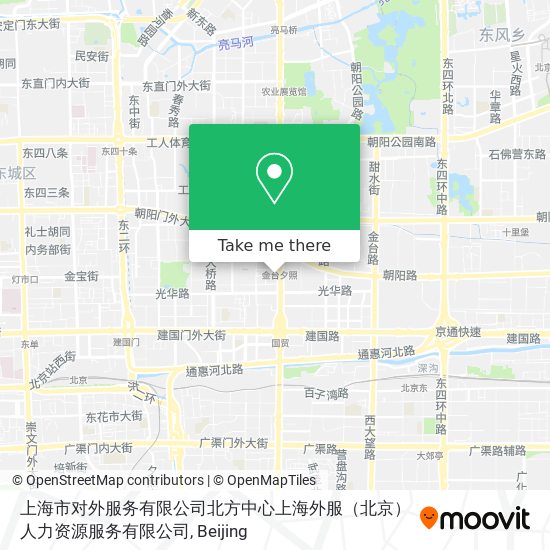 上海市对外服务有限公司北方中心上海外服（北京）人力资源服务有限公司 map