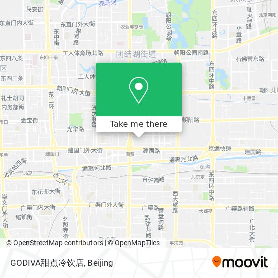 GODIVA甜点冷饮店 map