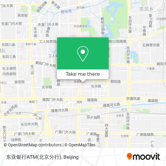 东亚银行ATM(北京分行) map