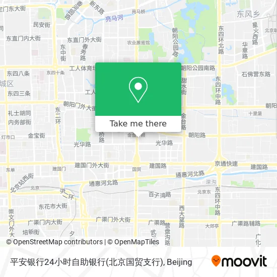 平安银行24小时自助银行(北京国贸支行) map