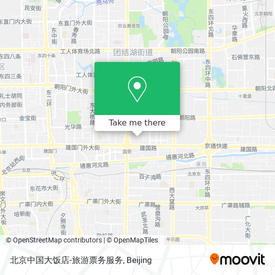 北京中国大饭店-旅游票务服务 map