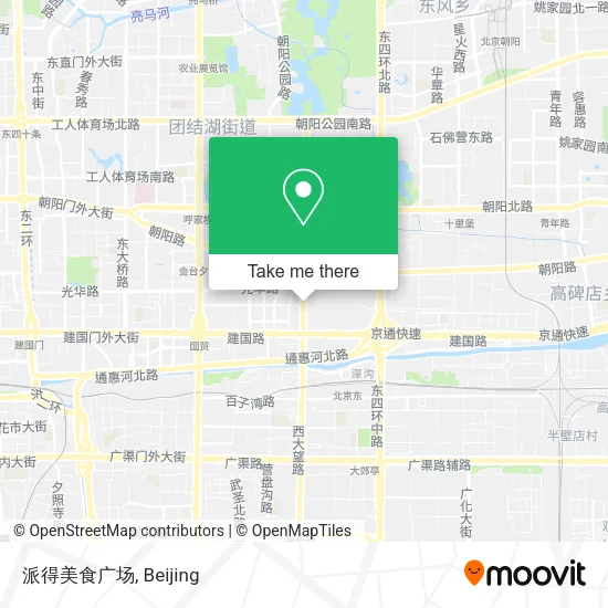 派得美食广场 map