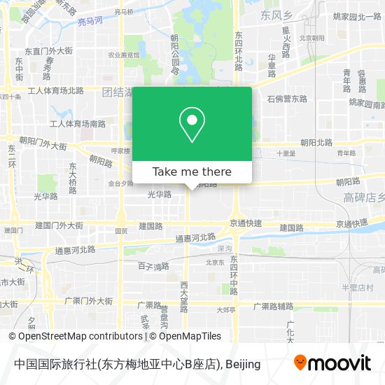 中国国际旅行社(东方梅地亚中心B座店) map