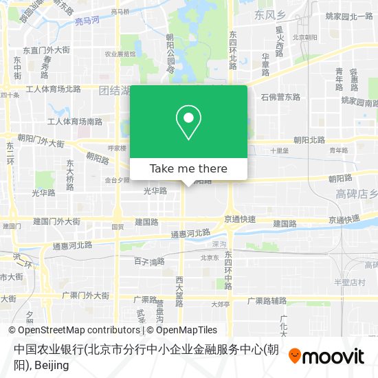 中国农业银行(北京市分行中小企业金融服务中心(朝阳) map